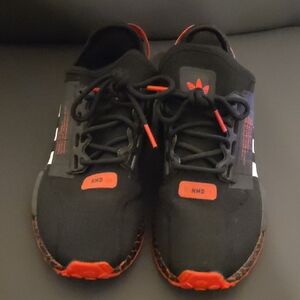 Adidas Men's Black and Red Sneakers